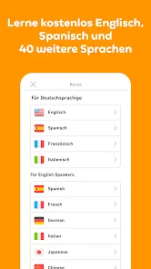 Duolingo: Sprachkurse