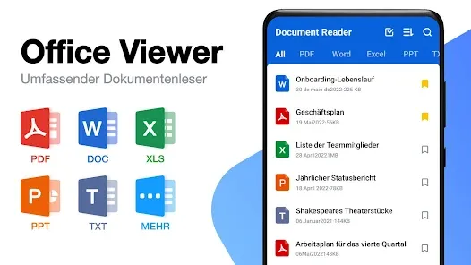 Alle Dokumente Leser: PDF, XLS