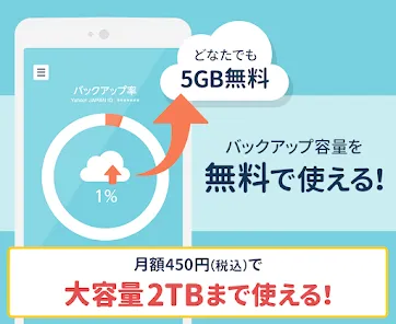 Yahoo!かんたんバックアップ-電話帳や写真を自動で保存