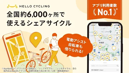 HELLO CYCLING - シェアサイクル