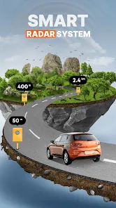 レーダー、HUD、地図、スピードカメラ