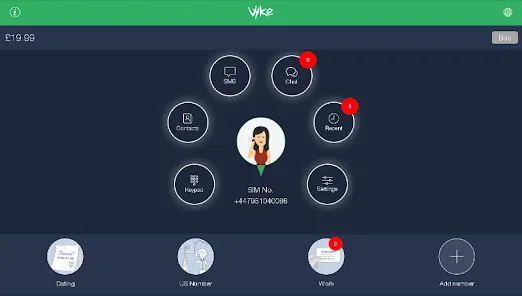 Vyke: Second Phone Number/2nd 