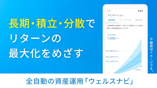 ウェルスナビで全自動の資産運用を