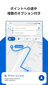 GPS、マップの方向