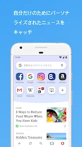 Opera beta Web ブラウザ