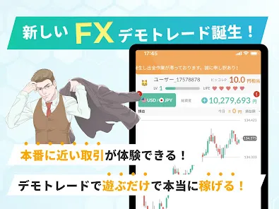 ビッコレFX-FXデモトレードと本番チャートの投資ゲーム