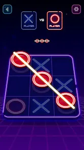 Tic Tac Toe Glow: 2 Player XO