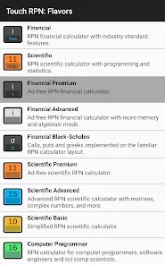 Touch RPN Calculator