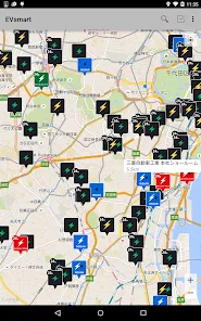 EVsmart 電気自動車の充電スポット検索