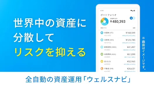 ウェルスナビで全自動の資産運用を
